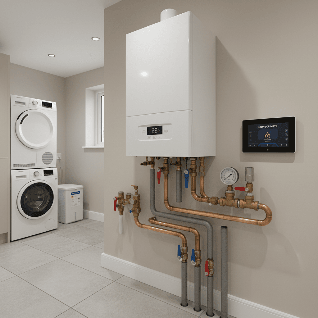 Central heating installation